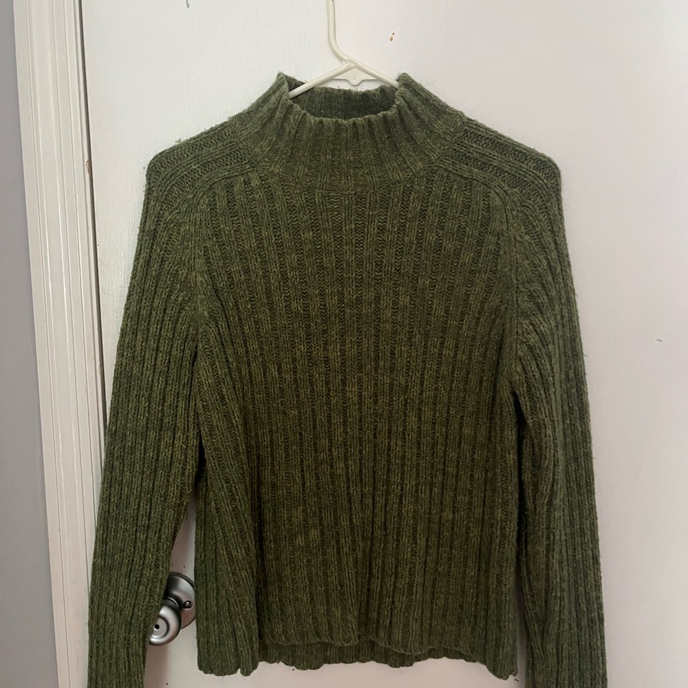 The Limited Olive Green Women's Turtleneck Sweater